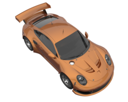 voiture de course isolée sur fond transparent. rendu 3d - illustration png