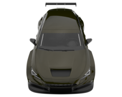 voiture de course isolée sur fond transparent. rendu 3d - illustration png