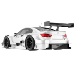 Race car isolated on transparent background. 3d rendering - illustration png
