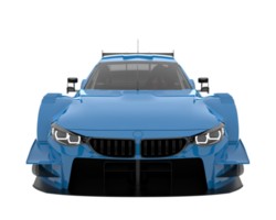 voiture de course isolée sur fond transparent. rendu 3d - illustration png