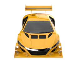 Race car isolated on transparent background. 3d rendering - illustration png