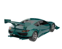 carro de corrida isolado em fundo transparente. renderização 3D - ilustração png