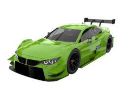 Race car isolated on transparent background. 3d rendering - illustration png