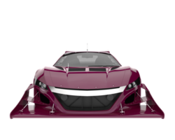 carro de corrida isolado em fundo transparente. renderização 3D - ilustração png