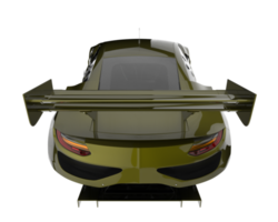 voiture de course isolée sur fond transparent. rendu 3d - illustration png