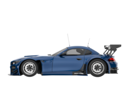 voiture de course isolée sur fond transparent. rendu 3d - illustration png