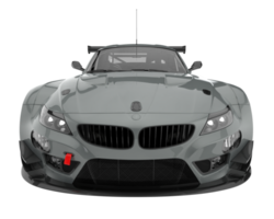 voiture de course isolée sur fond transparent. rendu 3d - illustration png