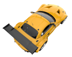 Race car isolated on transparent background. 3d rendering - illustration png