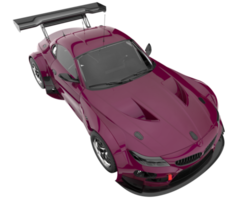 voiture de course isolée sur fond transparent. rendu 3d - illustration png