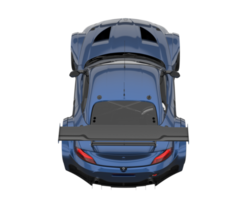 carro de corrida isolado em fundo transparente. renderização 3D - ilustração png