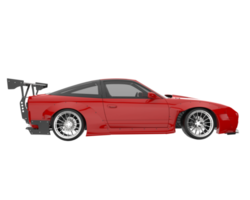 carro de corrida isolado em fundo transparente. renderização 3D - ilustração png