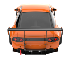 voiture de course isolée sur fond transparent. rendu 3d - illustration png