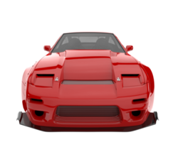 carro de corrida isolado em fundo transparente. renderização 3D - ilustração png