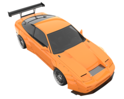 Race car isolated on transparent background. 3d rendering - illustration png