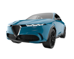 Realistic SUV isolated on transparent background. 3d rendering - illustration png