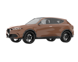 Realistic SUV isolated on transparent background. 3d rendering - illustration png
