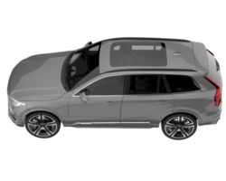 Realistic SUV isolated on transparent background. 3d rendering - illustration png