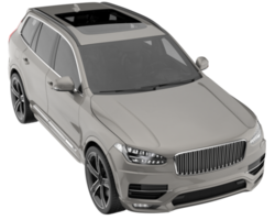 Realistic SUV isolated on transparent background. 3d rendering - illustration png