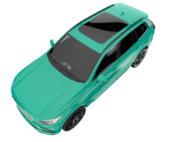 Realistic SUV isolated on transparent background. 3d rendering - illustration png
