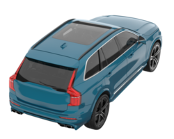 suv réaliste isolé sur fond transparent. rendu 3d - illustration png