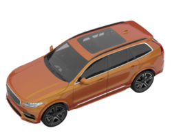 Realistic SUV isolated on transparent background. 3d rendering - illustration png