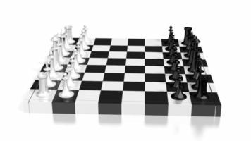 3d schaak concept - Super goed voor topics Leuk vinden vrije tijd spellen, strategie enz. video