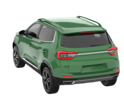 Realistic SUV isolated on transparent background. 3d rendering - illustration png