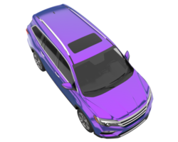 Realistic SUV isolated on transparent background. 3d rendering - illustration png