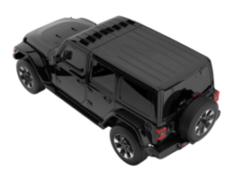 Realistic SUV isolated on transparent background. 3d rendering - illustration png