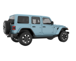 Realistic SUV isolated on transparent background. 3d rendering - illustration png