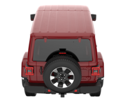 Realistic SUV isolated on transparent background. 3d rendering - illustration png