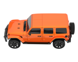 realistisk sUV isolerat på transparent bakgrund. 3d tolkning - illustration png