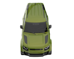 Realistic SUV isolated on transparent background. 3d rendering - illustration png