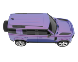 realistico suv isolato su trasparente sfondo. 3d interpretazione - illustrazione png