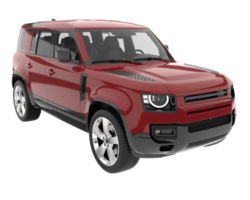 Realistic SUV isolated on transparent background. 3d rendering - illustration png