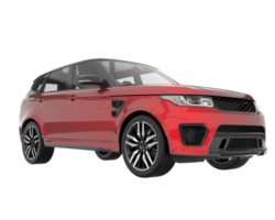 Realistic SUV isolated on transparent background. 3d rendering - illustration png