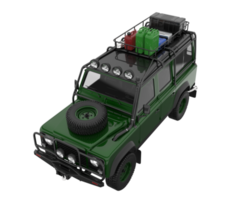 Realistic SUV isolated on transparent background. 3d rendering - illustration png