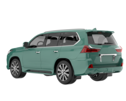 Realistic SUV isolated on transparent background. 3d rendering - illustration png