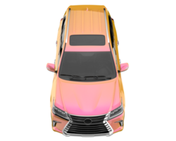 Realistic SUV isolated on transparent background. 3d rendering - illustration png