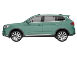 Realistic SUV isolated on transparent background. 3d rendering - illustration png