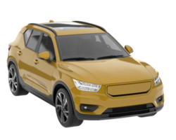 Realistic SUV isolated on transparent background. 3d rendering - illustration png