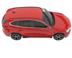 Realistic SUV isolated on transparent background. 3d rendering - illustration png