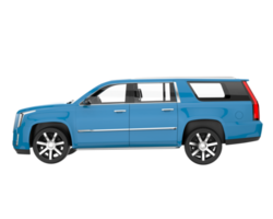 Realistic SUV isolated on transparent background. 3d rendering - illustration png