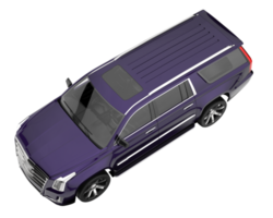 suv realista isolado em fundo transparente. renderização 3D - ilustração png