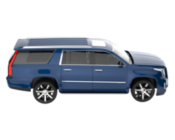 Realistic SUV isolated on transparent background. 3d rendering - illustration png