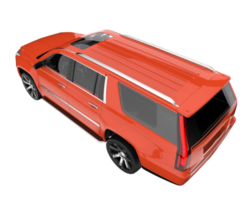 Realistic SUV isolated on transparent background. 3d rendering - illustration png