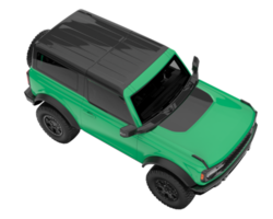 Realistic SUV isolated on transparent background. 3d rendering - illustration png