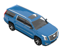 Realistic SUV isolated on transparent background. 3d rendering - illustration png