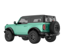 Realistic SUV isolated on transparent background. 3d rendering - illustration png