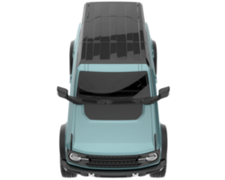 Realistic SUV isolated on transparent background. 3d rendering - illustration png
